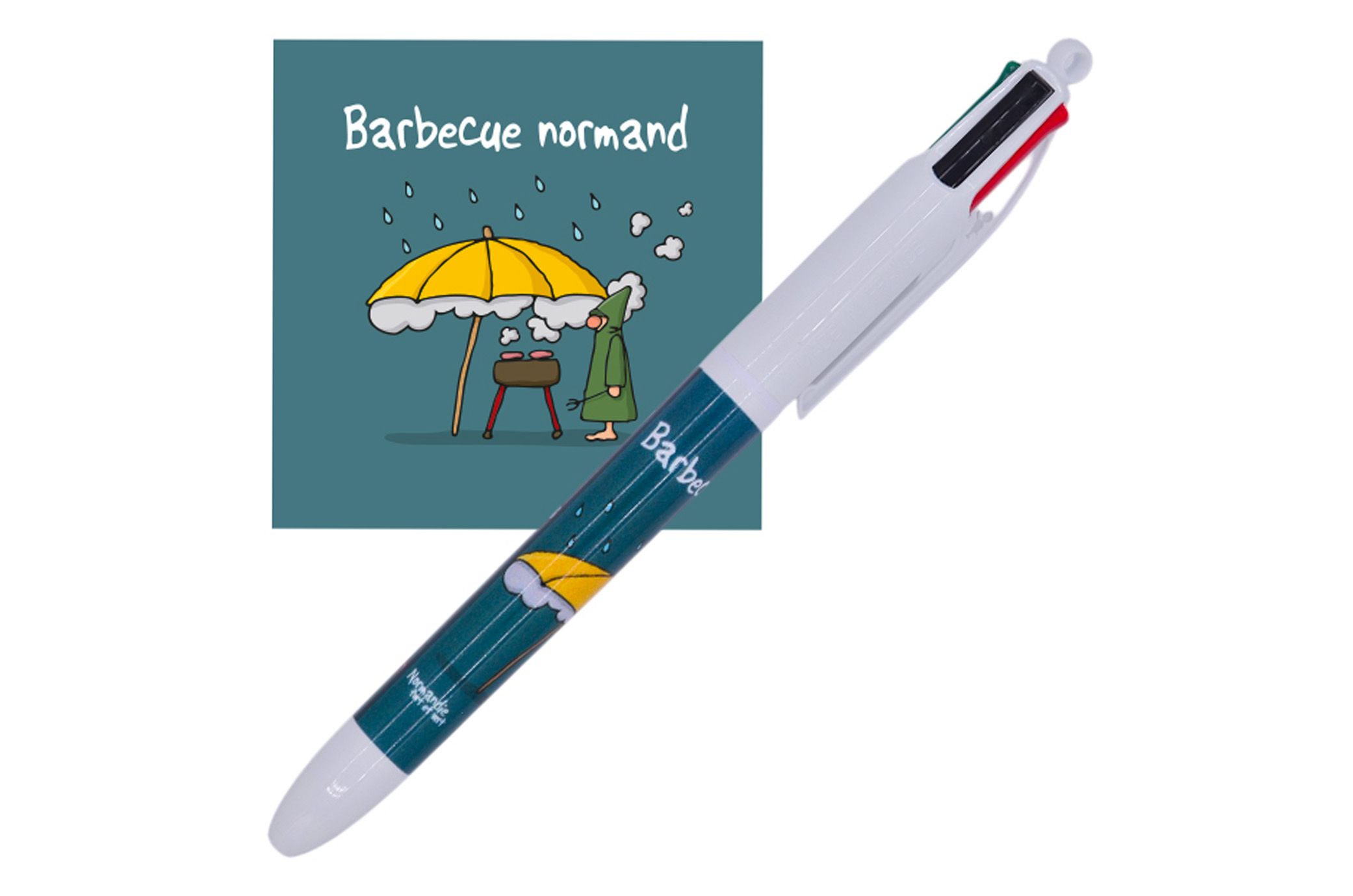 Stylo "Barbecue BIC 4 couleurs"