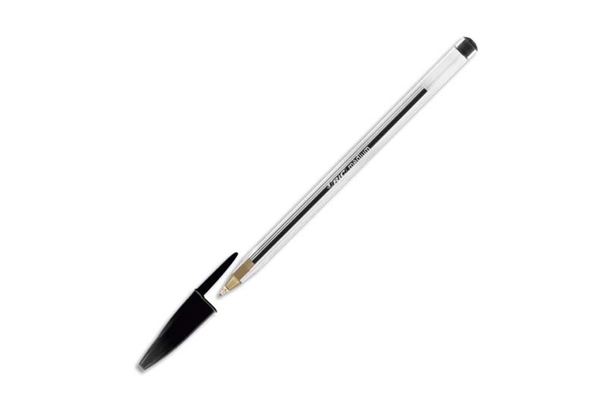 🖊️ Stylo-bille BIC Cristal – Noir – Pointe moyenne 1,0 mm
