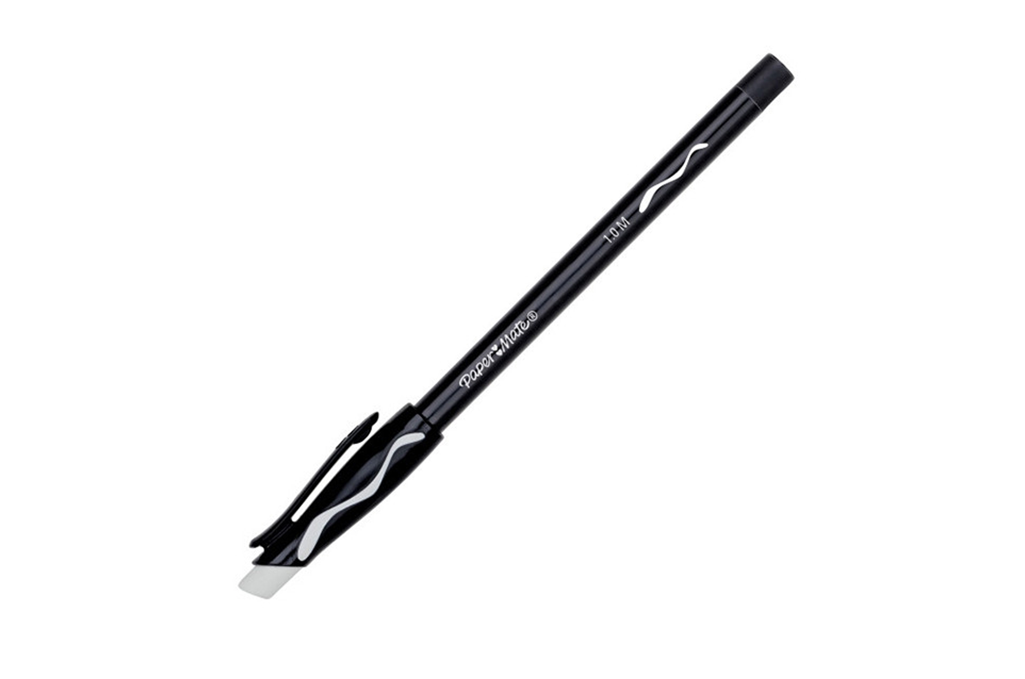 🖊️ Stylo-bille Paper Mate Replay – Noir – Pointe moyenne 1,0 mm – Encre effaçable