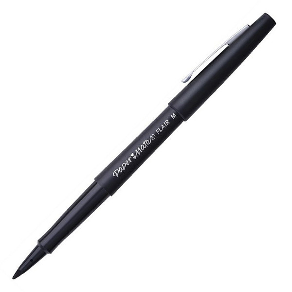 🖊️ Stylo-feutre Paper Mate – Noir – Pointe Nylon