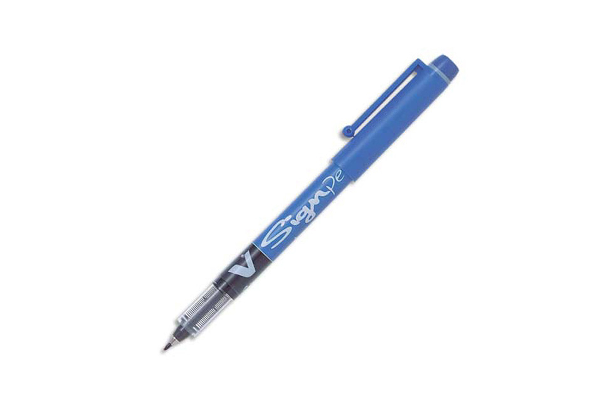 🖊️ Stylo Feutre Pilot V-Sign Pen – Bleu – Pointe 0,6 mm