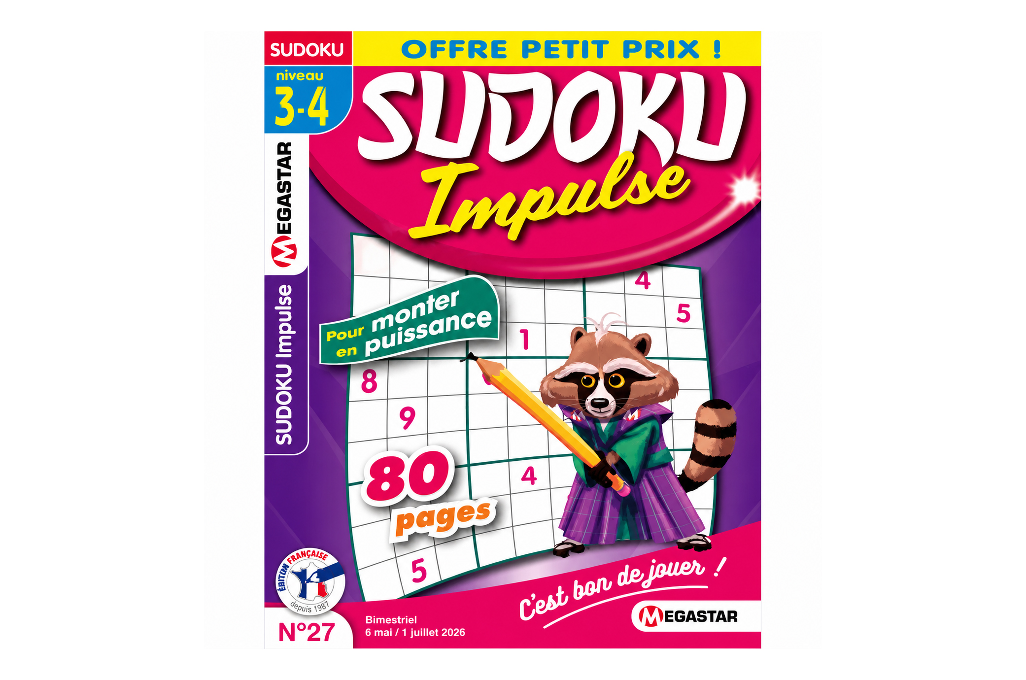 Sudoku Impulse – Niveau 3-4 – 80 pages (Megastar)