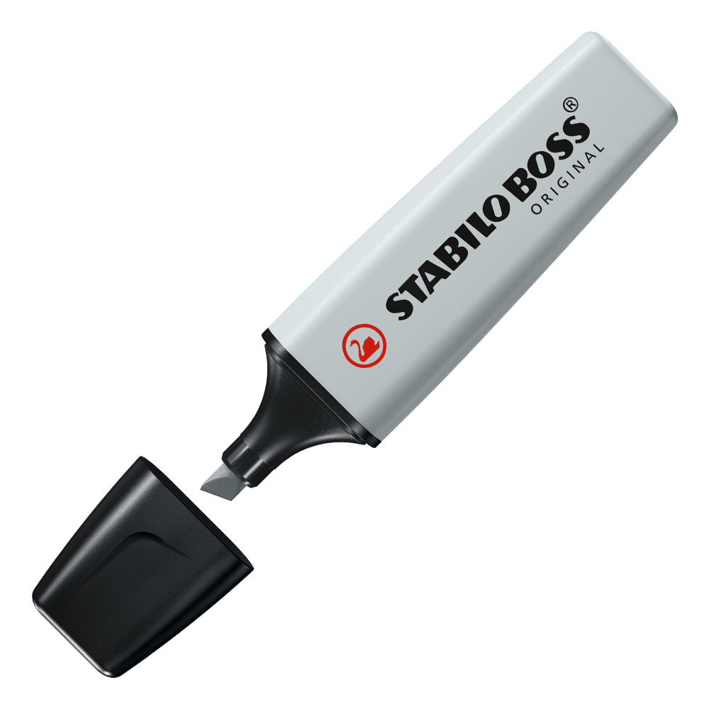 Surligneurs STABILO BOSS ORIGINAL Pastel - poudre de gris