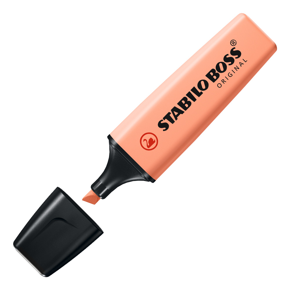 Surligneurs STABILO BOSS ORIGINAL Pastel -  teint de pêche