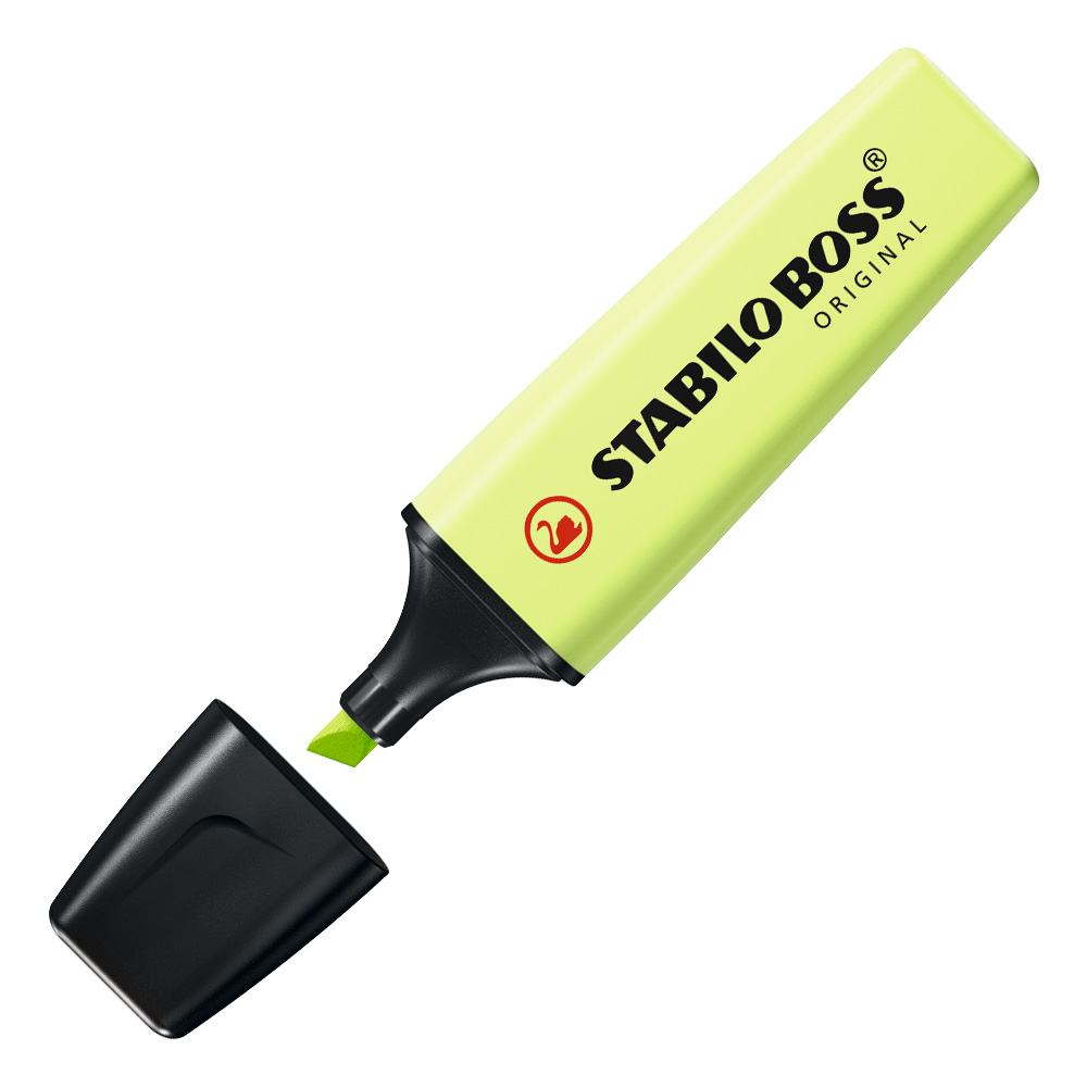 Surligneurs STABILO BOSS ORIGINAL Pastel - zeste de citron vert