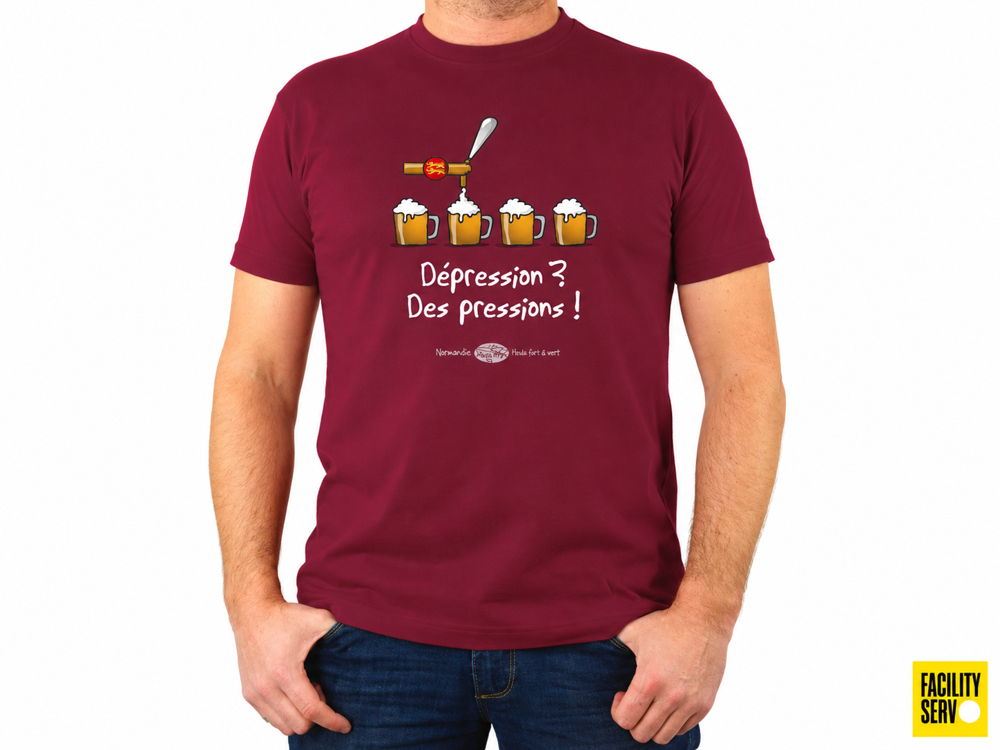 T-shirt Homme 100 % coton Heula "Des pressions"