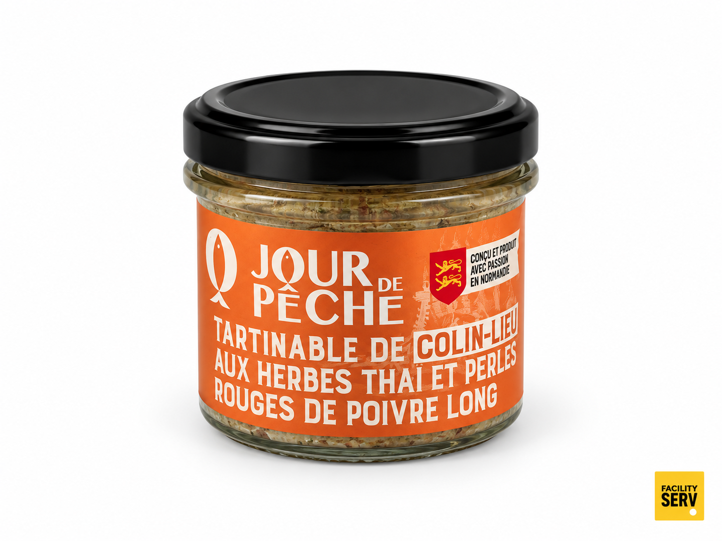 Tartinable de colin-lieu aux herbes thaï et perles rouges de poivre long — Jour de Pêche — 90 g