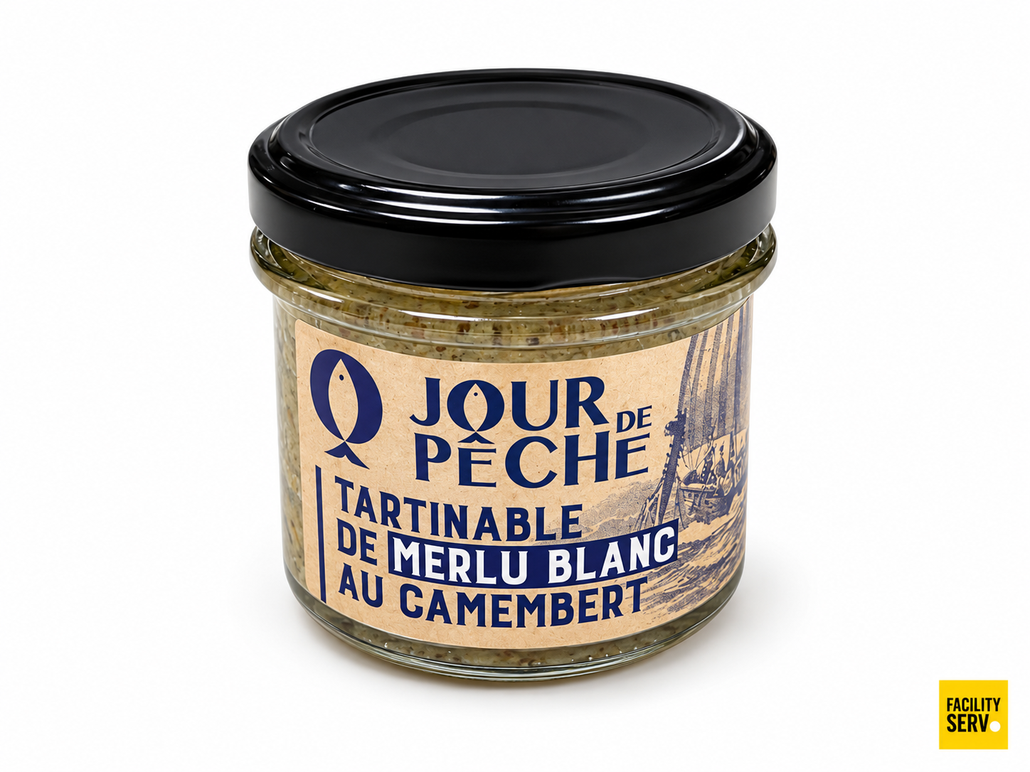 Tartinable de merlu blanc au camembert — Jour de Pêche — 90 g