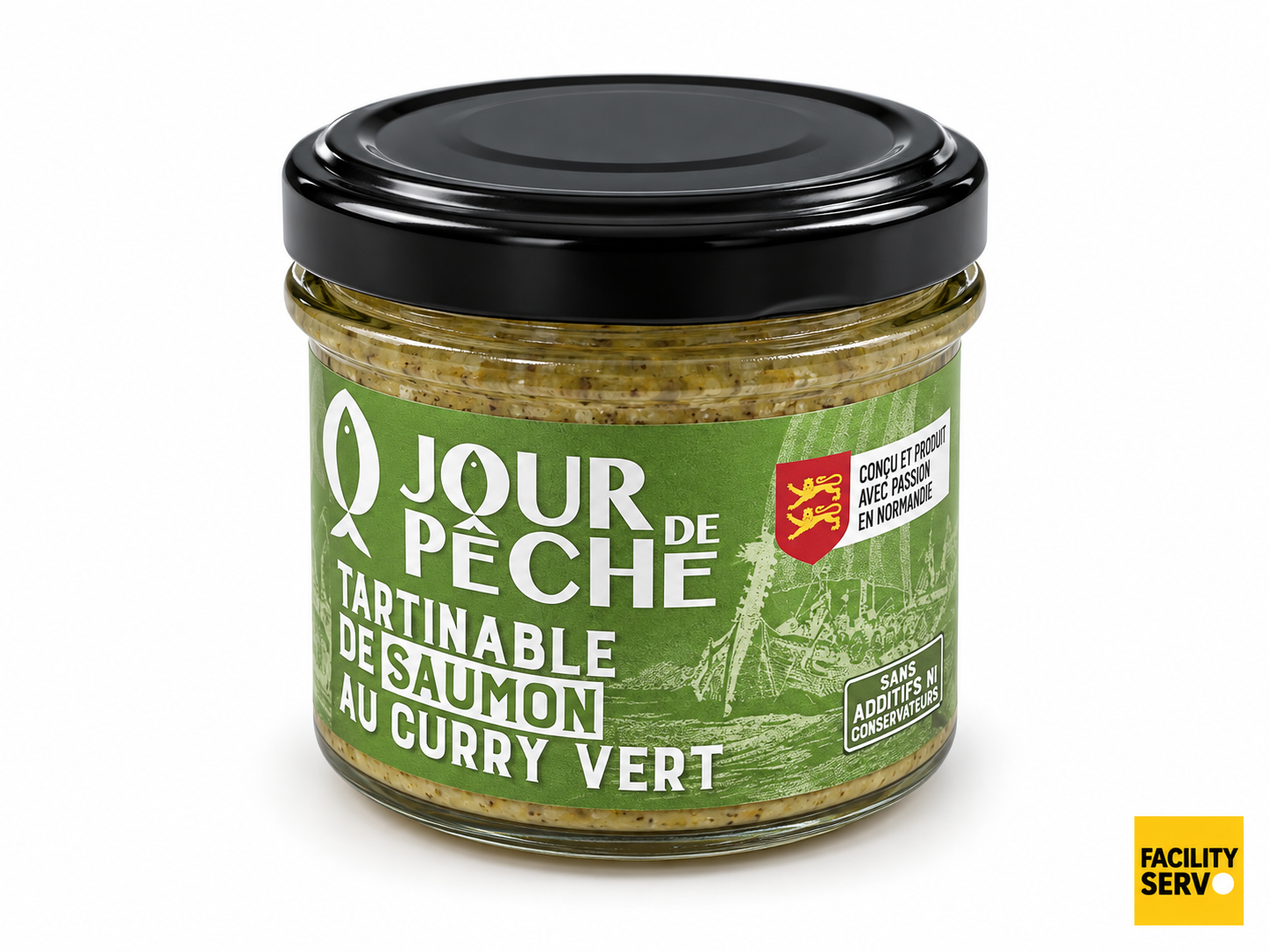 Tartinable de saumon au curry vert — Jour de Pêche — 90 g