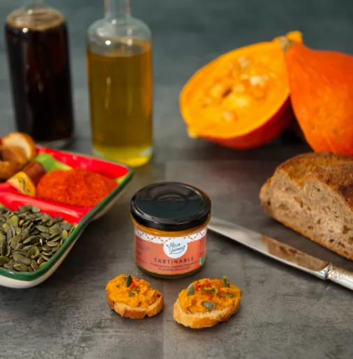 Tartinables Bio Potimarrons Piment d'espelette, Graines de courges 100g