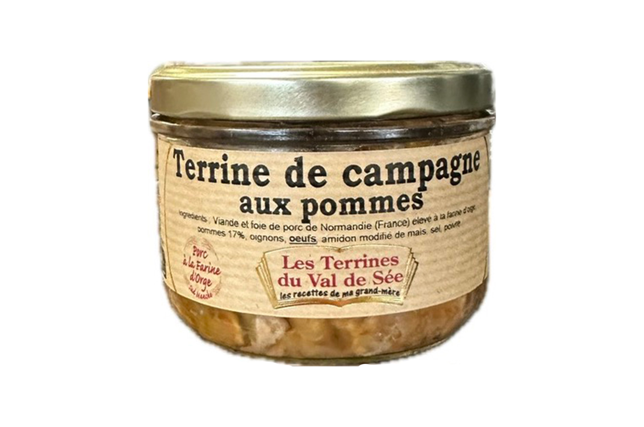 TERRINE DE CAMPAGNE AUX POMMES
