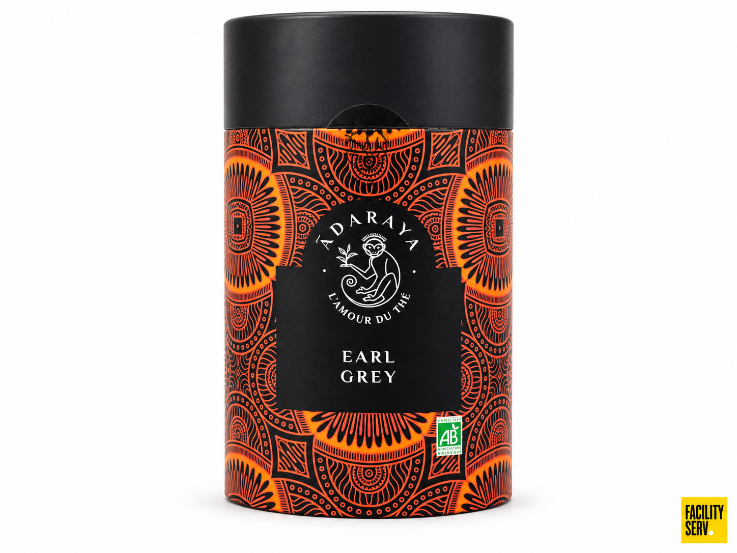 Thé noir Earl Grey bio — Boîte premium 100 g — Adaraya