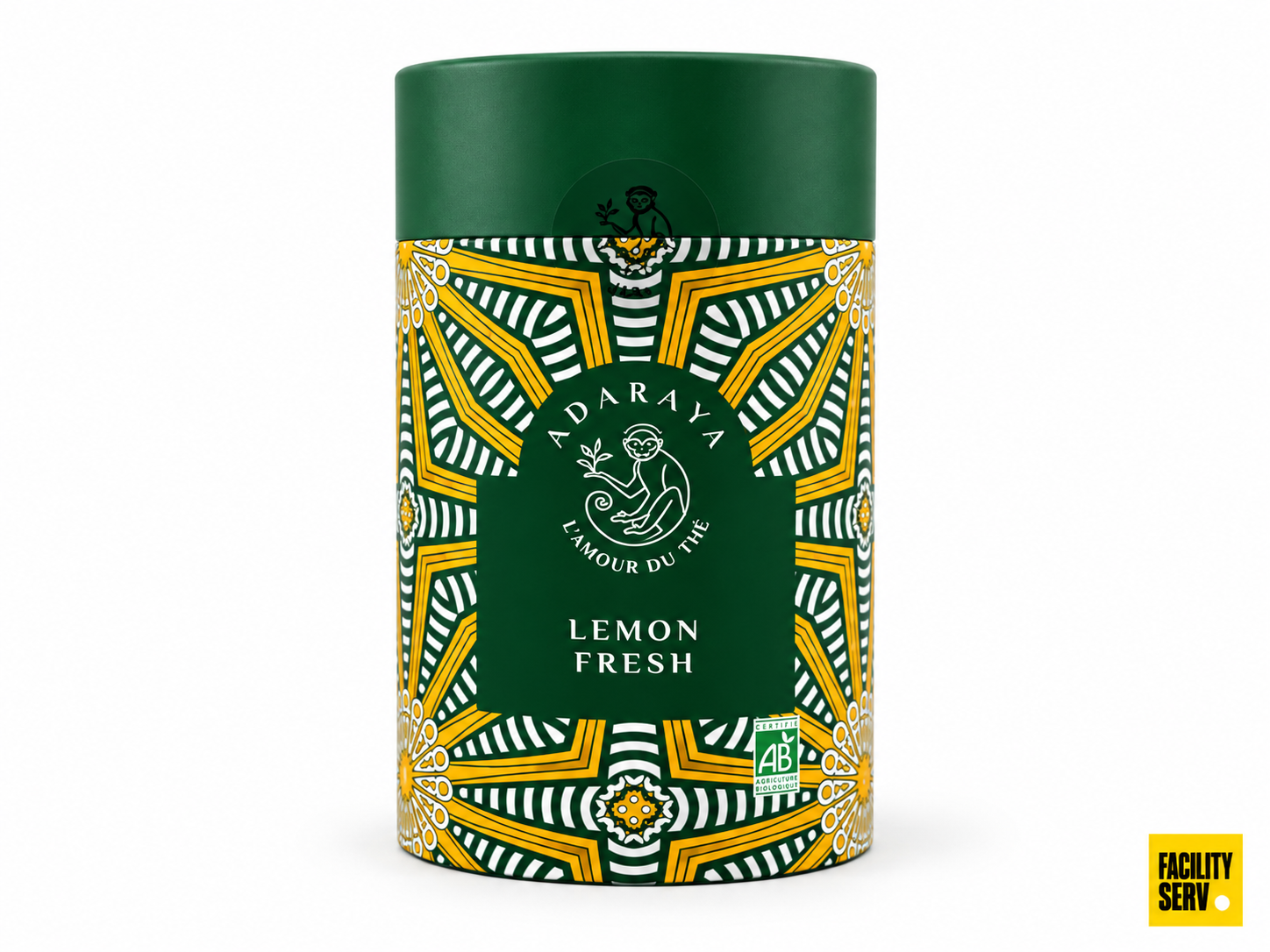 Thé vert bio Lemon Fresh — Boîte premium 100 g — Adaraya