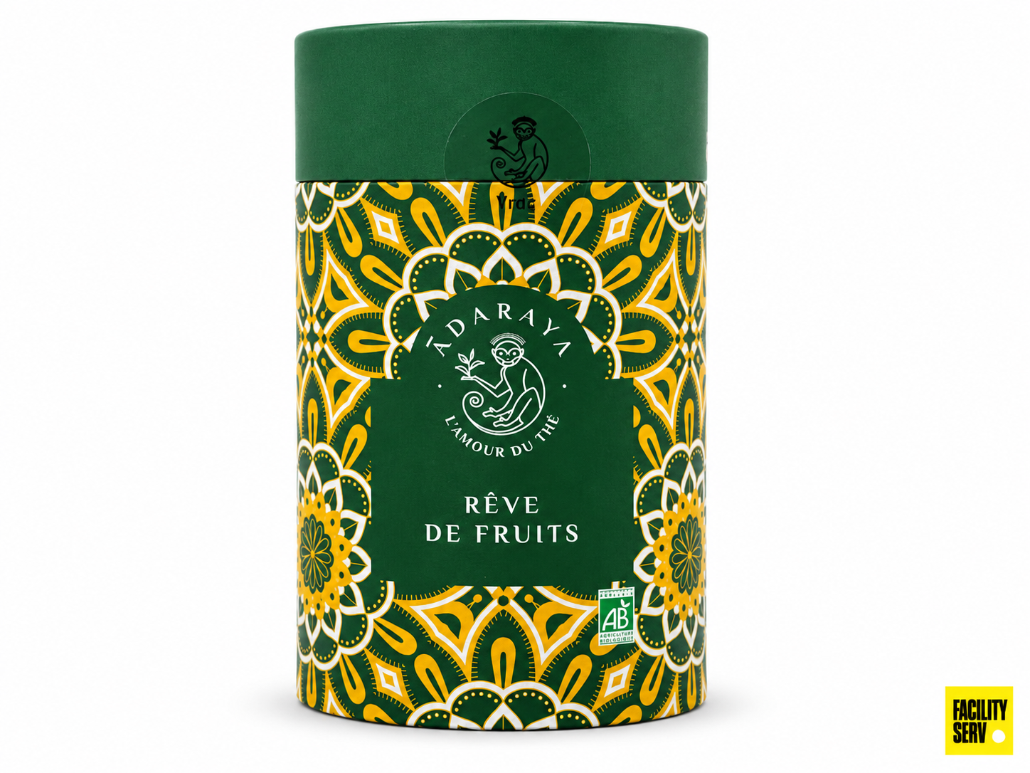 Thé vert bio Rêve de Fruits — Boîte premium 100 g — Adaraya