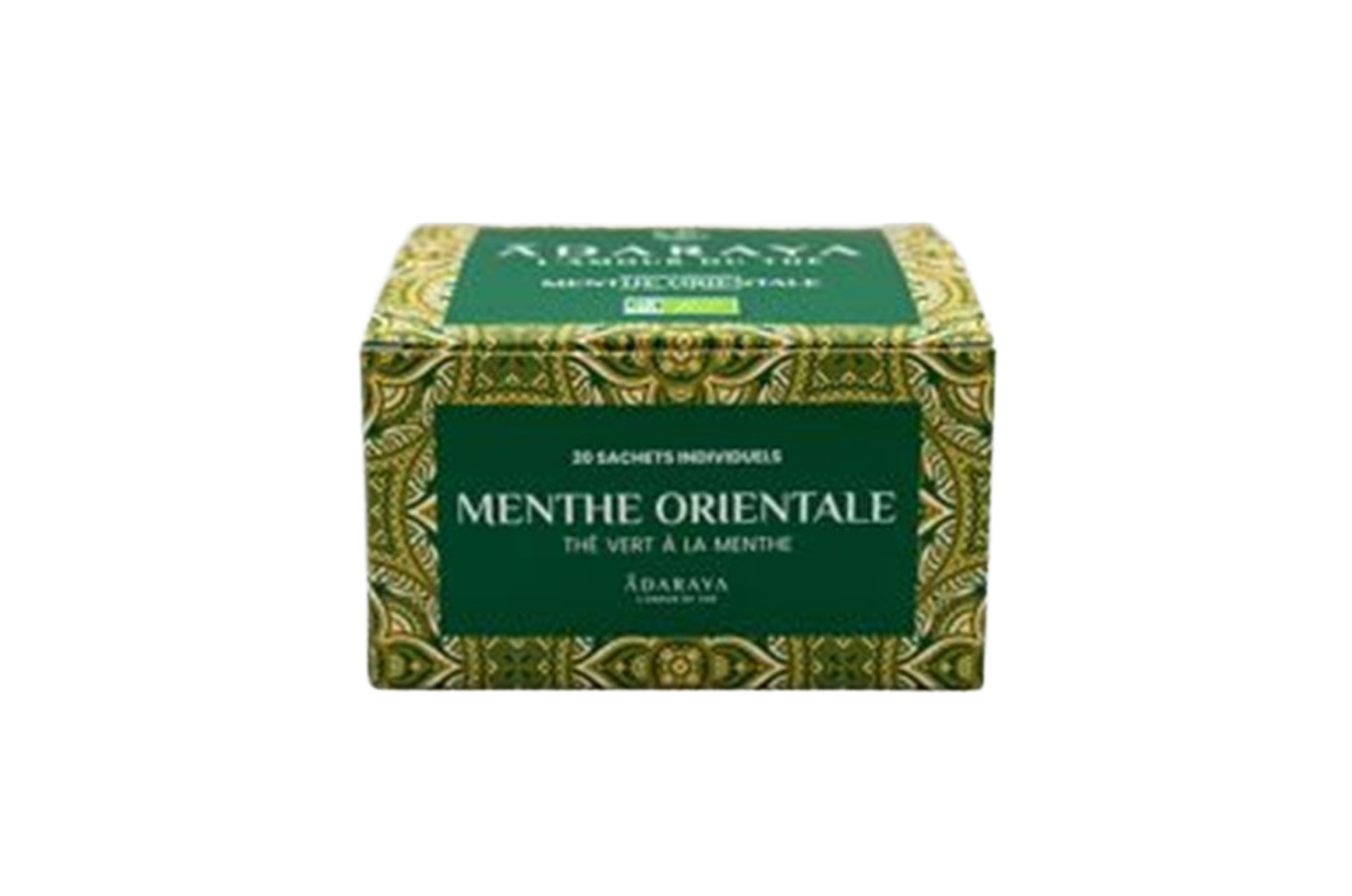 Thé vert Menthe Orientale boîte de 20 sachets individuels 50g
