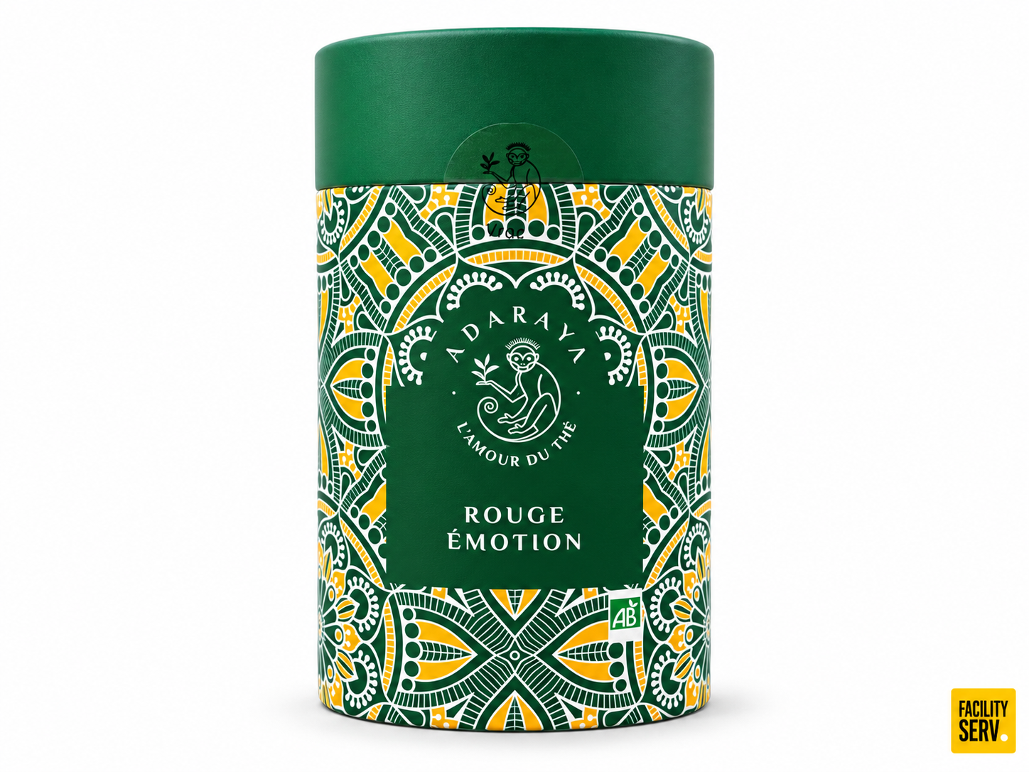 Thé vert Rouge Émotion bio — Boîte premium 100 g — Adaraya