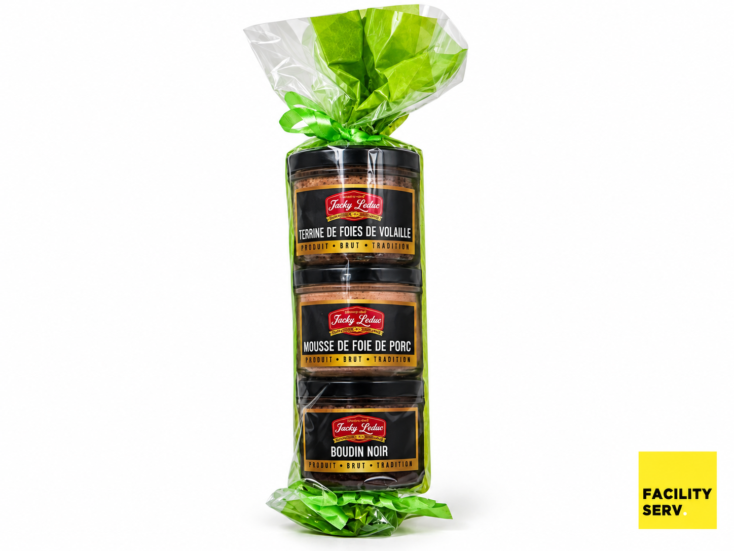 Trio tartinable Jacky Leduc – Boudin noir, mousse de foie de porc et terrine de foies de volaille – 3 × 90 g