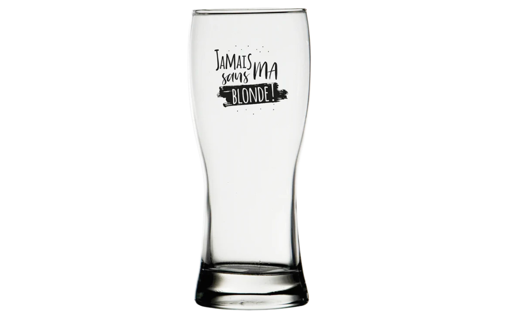 🍺💛 Verre à Bière « Jamais Sans Ma Blonde » – 45 cl
