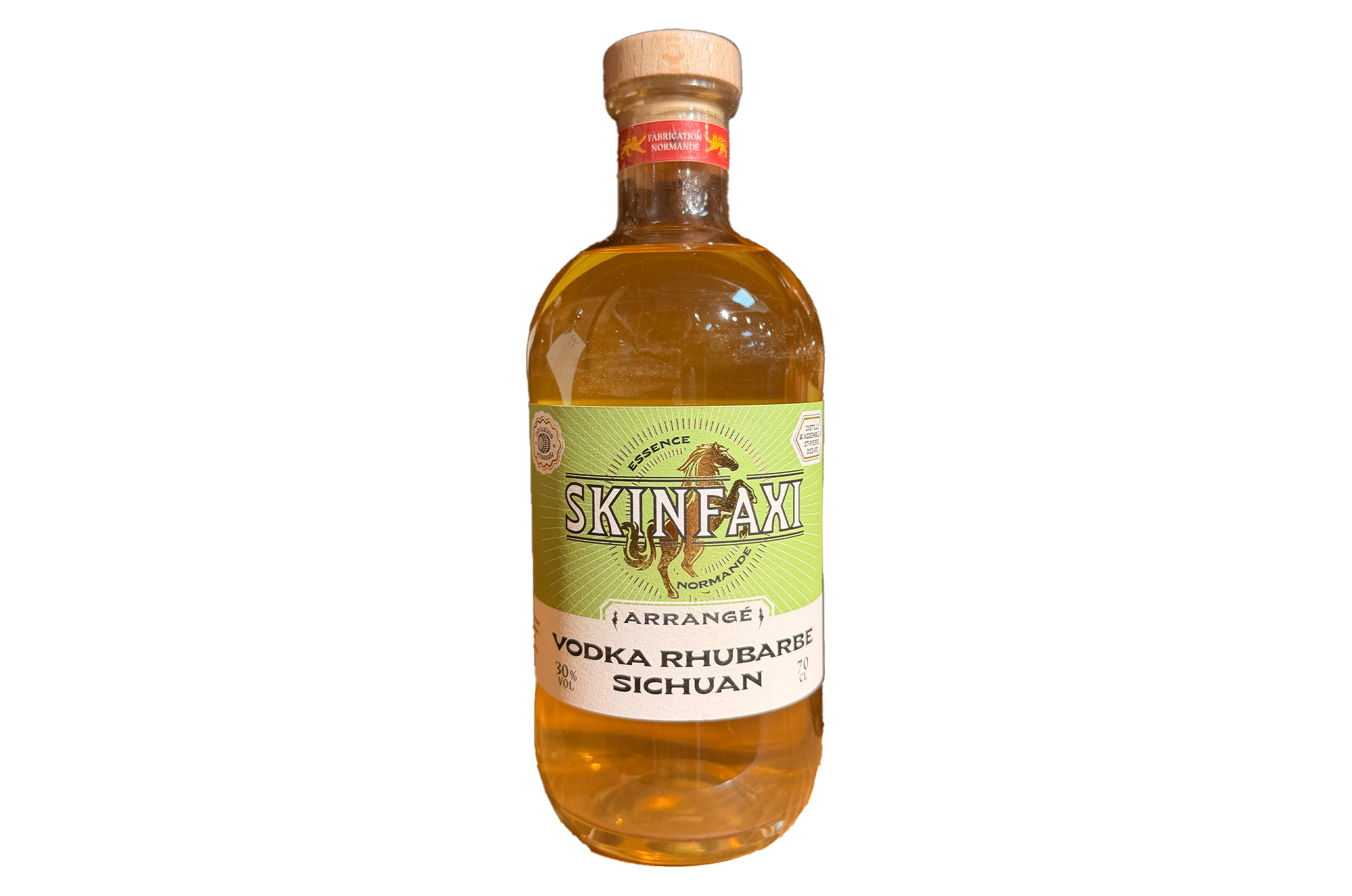 Vodka Arrangée Rhubarbe & Poivre Sichuan 70cl -Skinfaxi