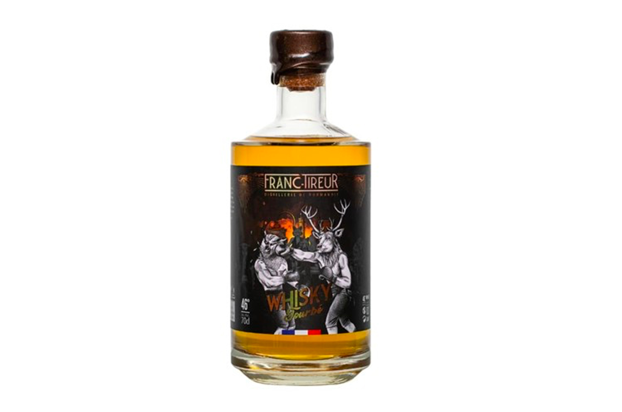 Whisky BIO Tourbé 70cl – 46° – Distillerie Franc-Tireur