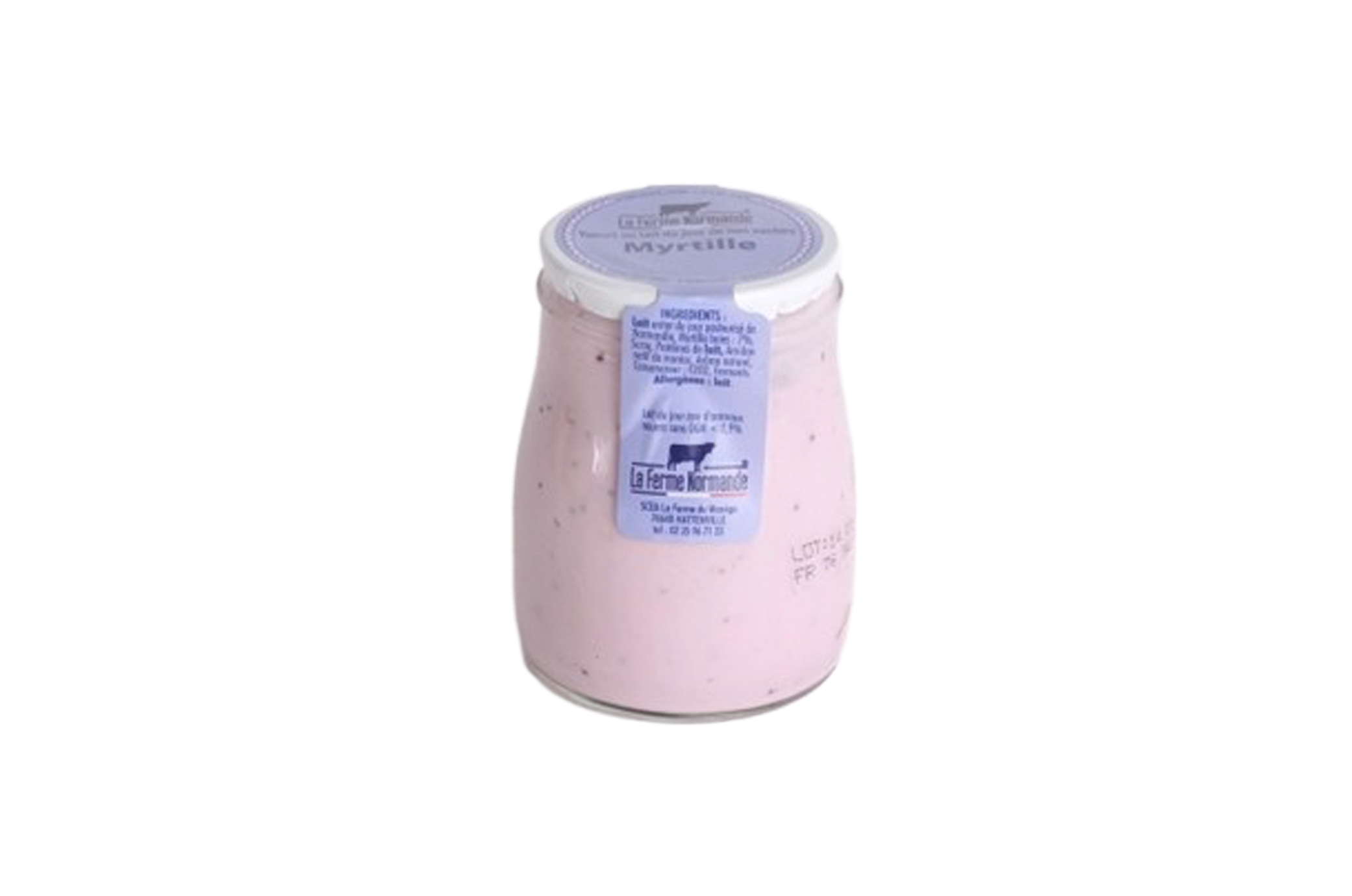 Yaourt de la ferme 180g - Myrtille - Ferme du manège