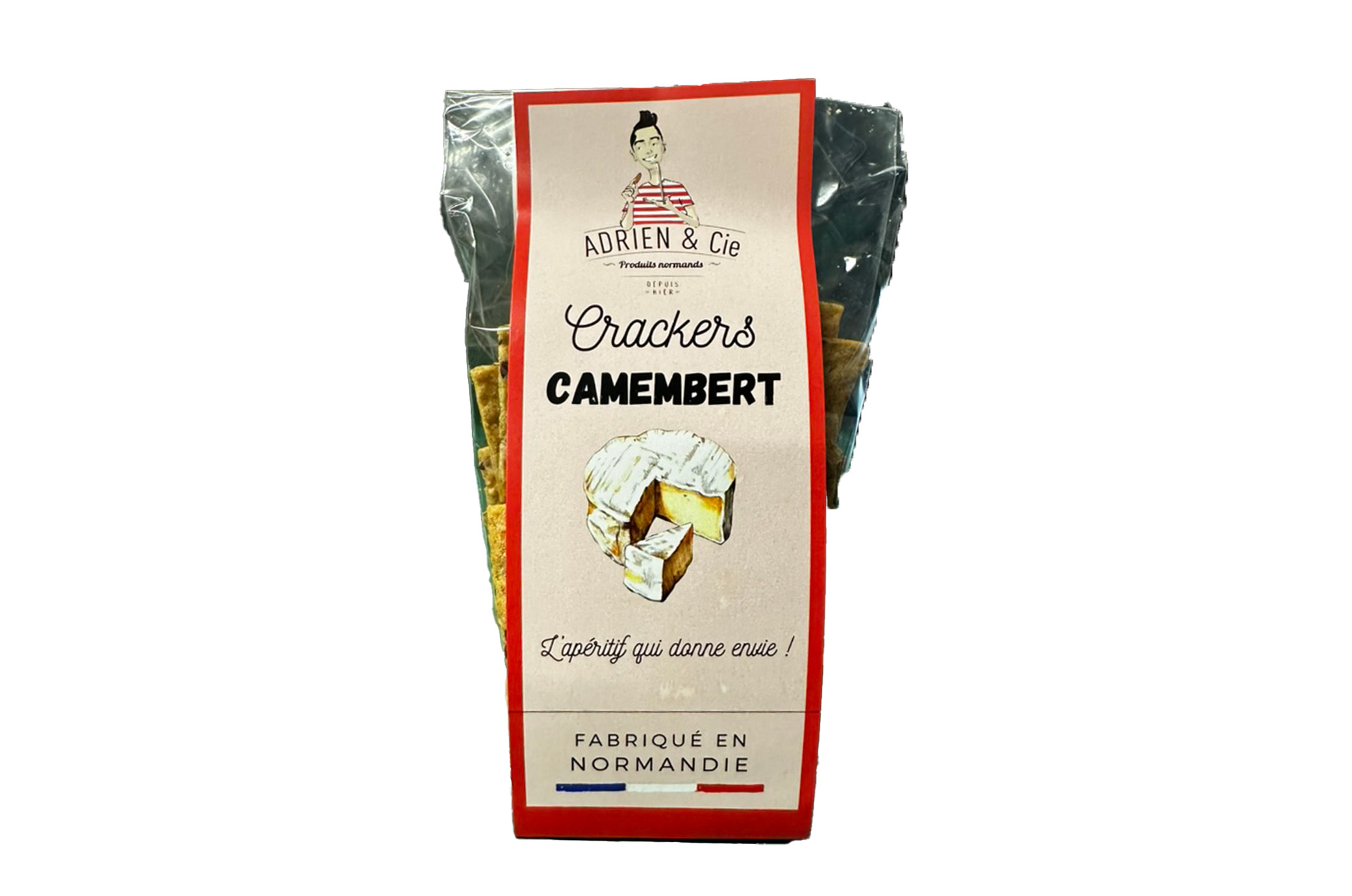Crackers de Normandie au camembert 100g