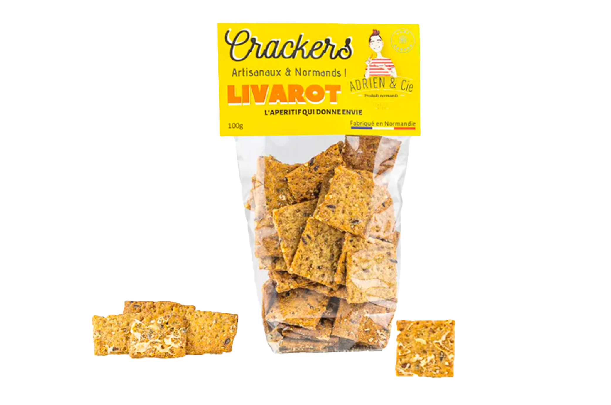 Crackers de Normandie au livarot 100g