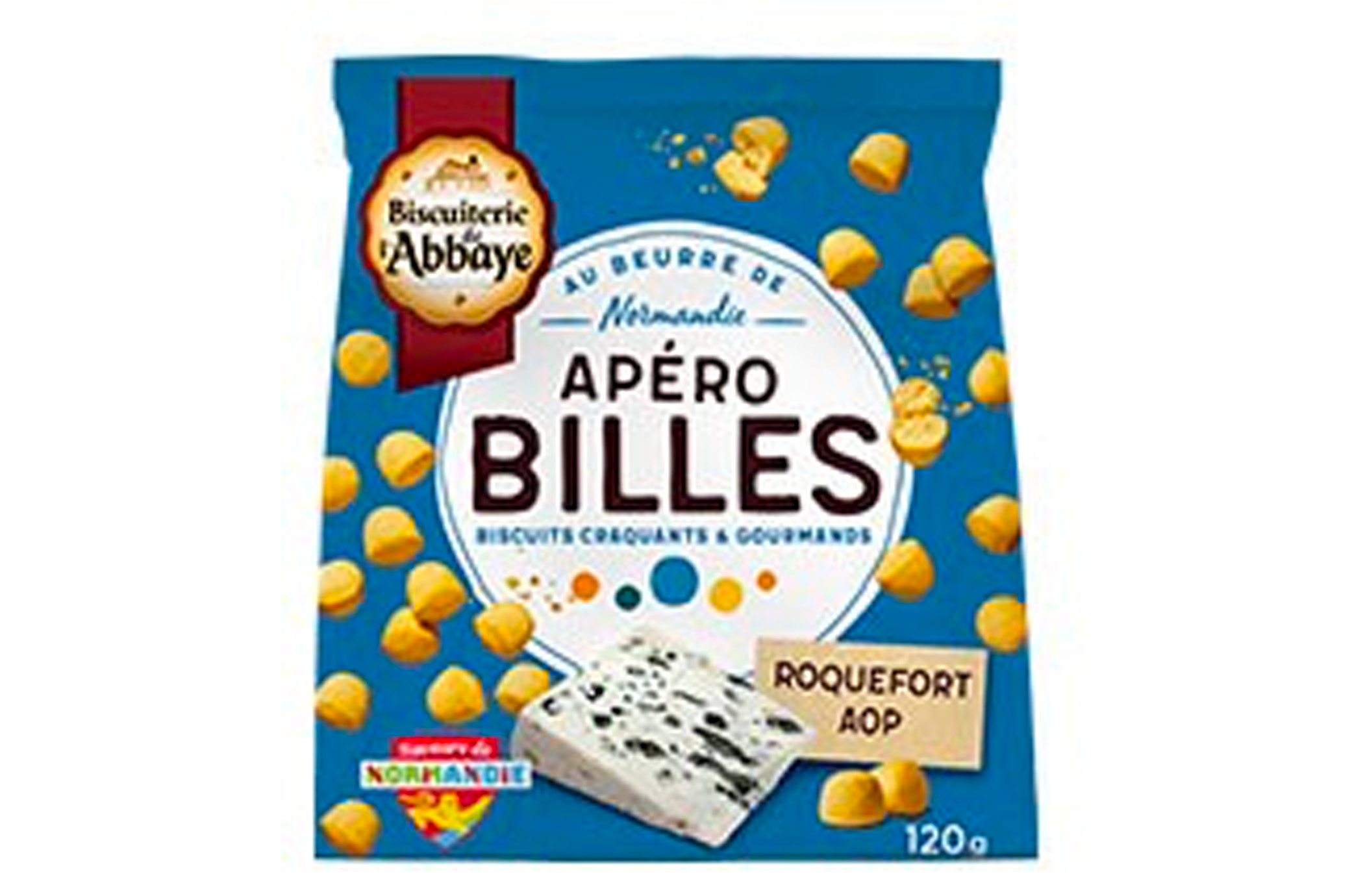 Apéro Billes Roquefort AOP – 120 g – Biscuiterie de l’Abbaye