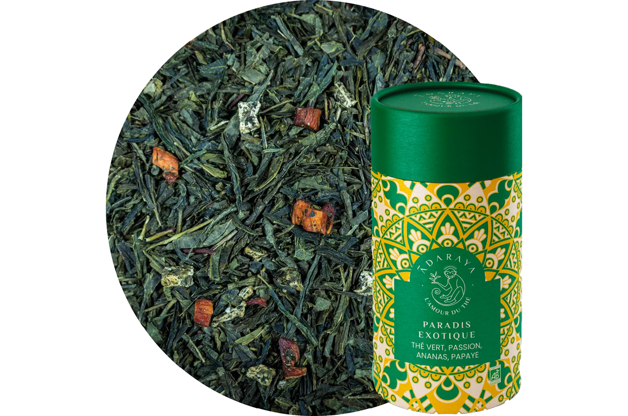 Thé Vert Paradis Exotique - Boîte Prenium 100g