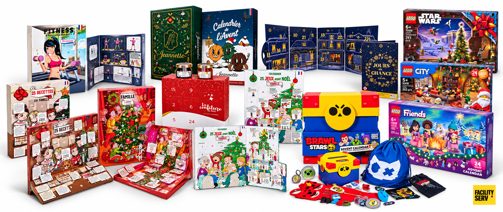 Collection panoramique de calendriers et coffrets