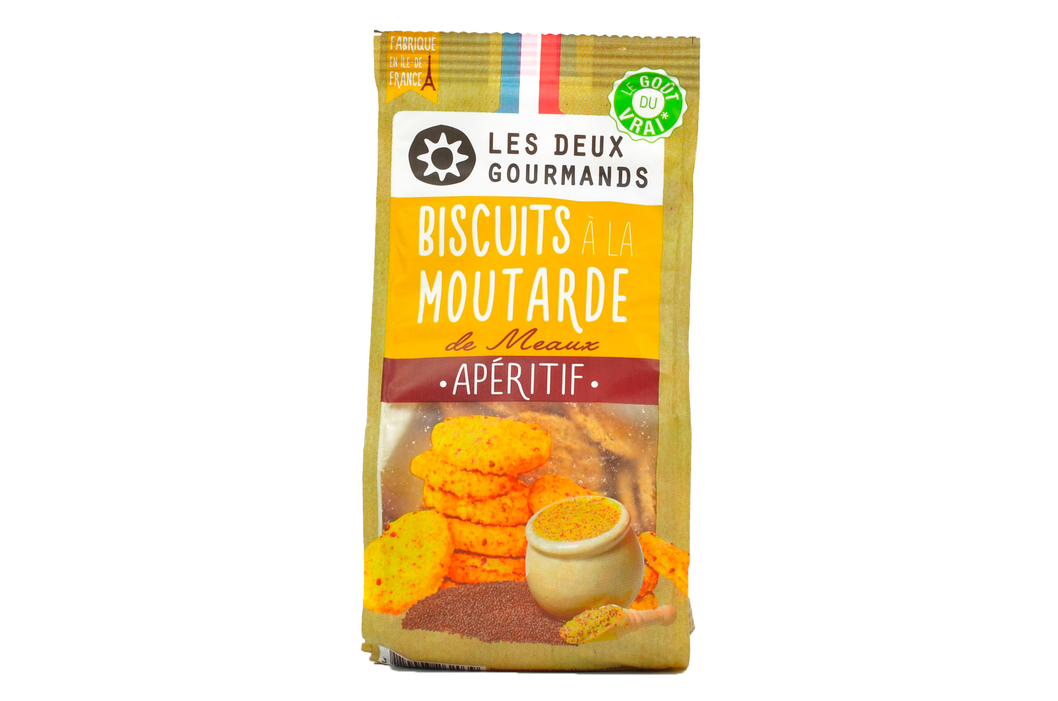 2 GOURMANDS - Biscuits à la Moutarde 150g