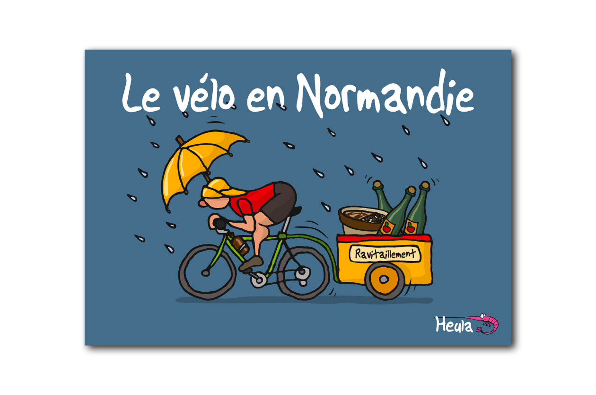 Carte Postale "Le vélo en Normandie"