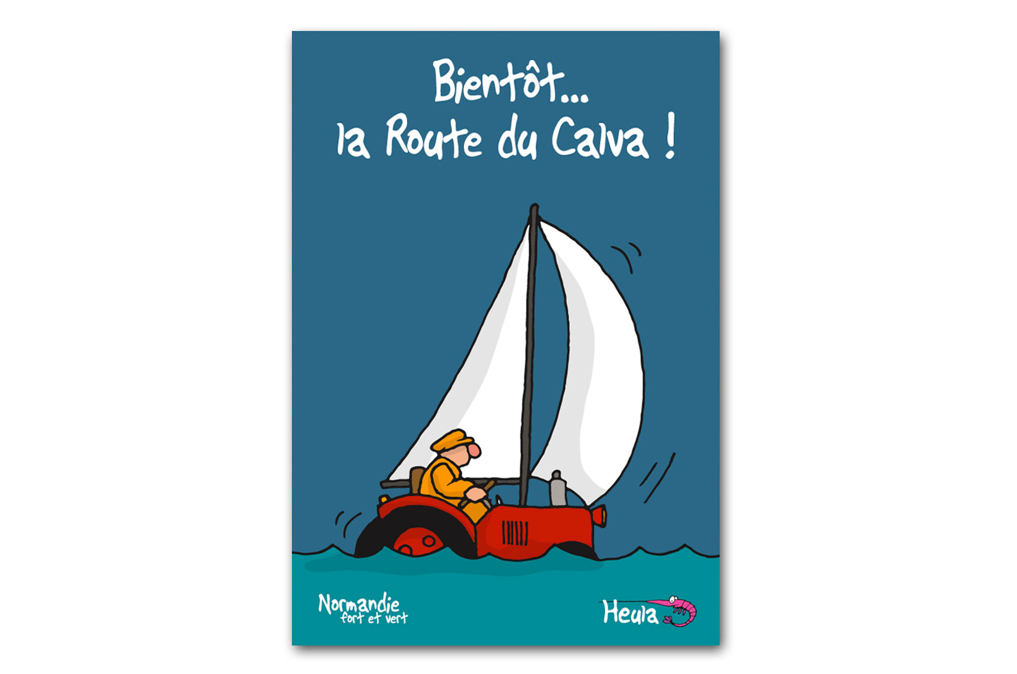 Carte Postale "... la route du calva"