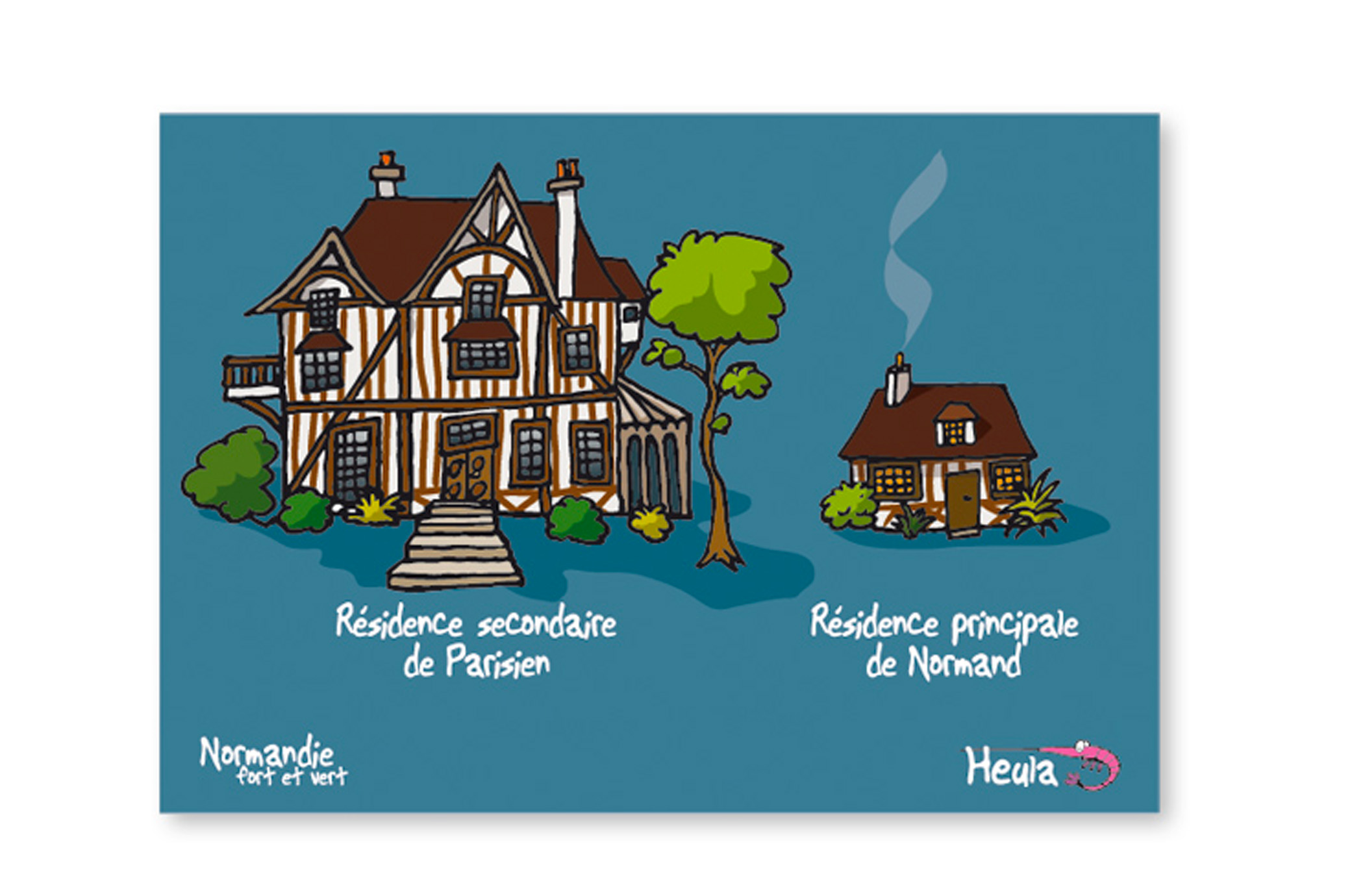 Carte Postale "Résidence principale/secondaire"