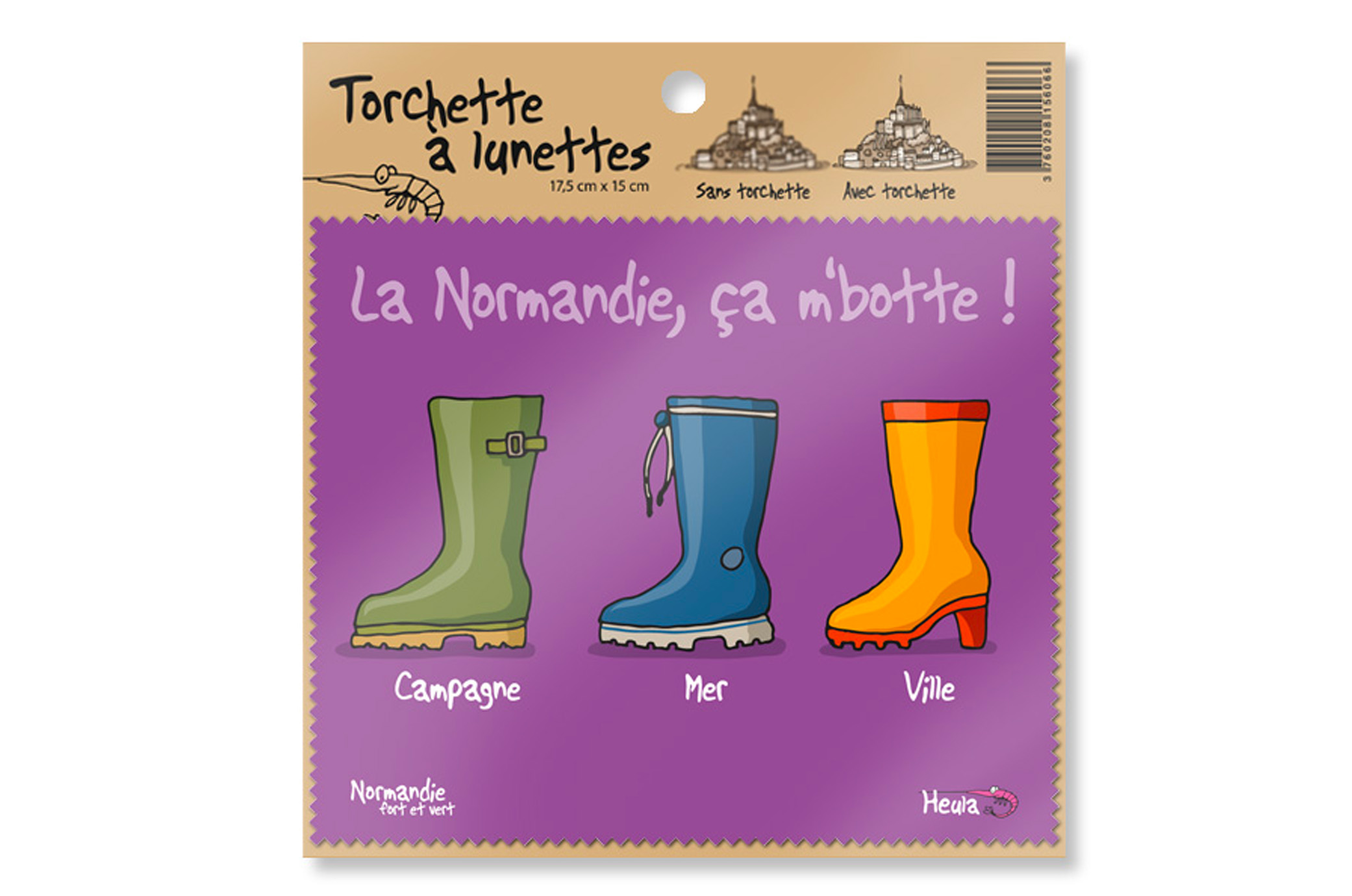 Essuie-lunettes "Ca me botte"