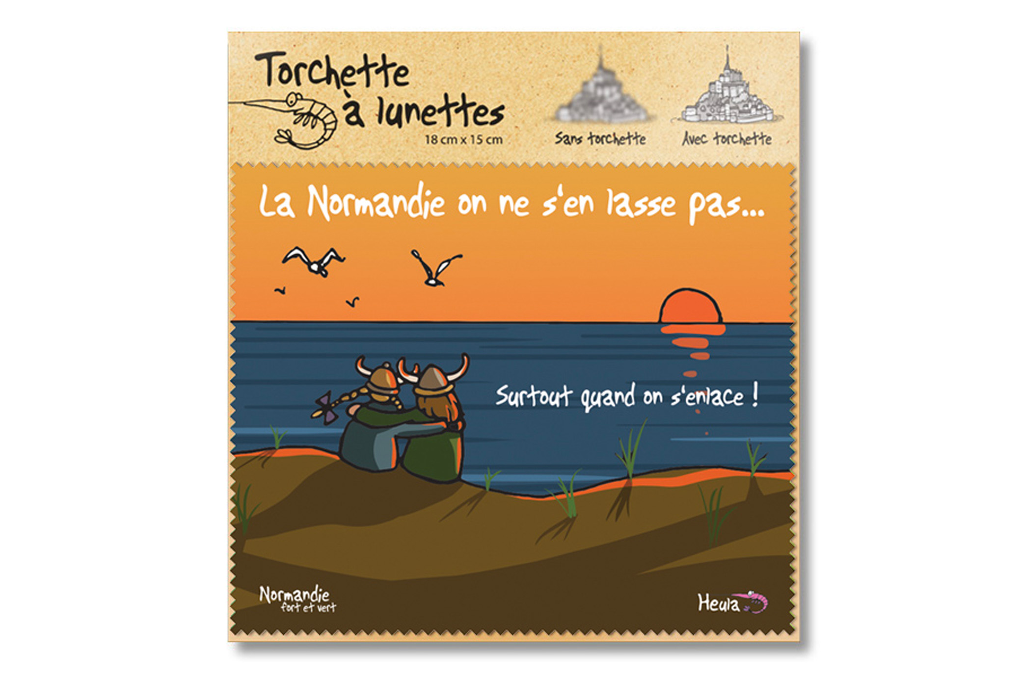 Essuie-lunettes "On s'enlace"