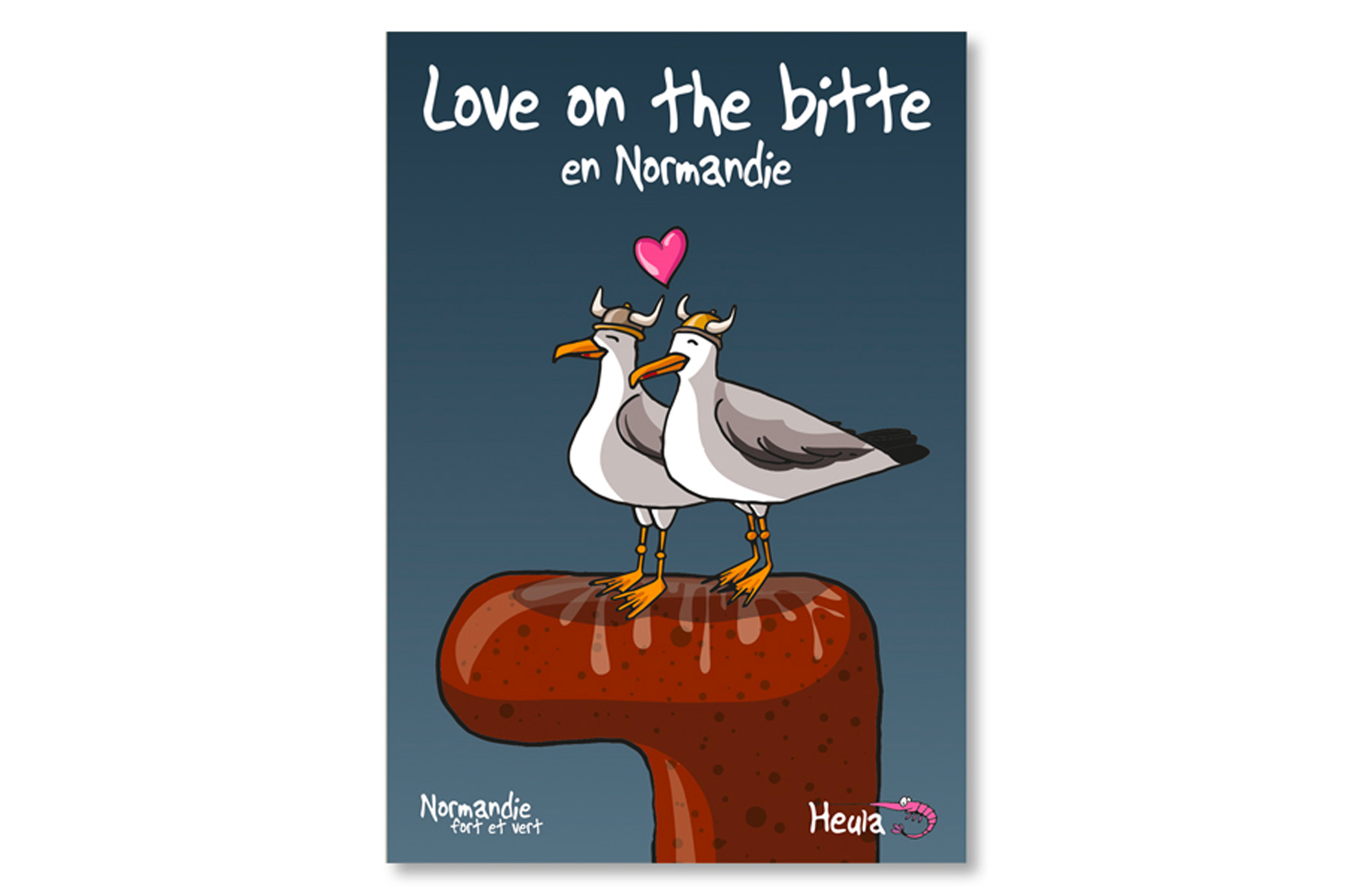 Carte Postale "Love on the bitte"
