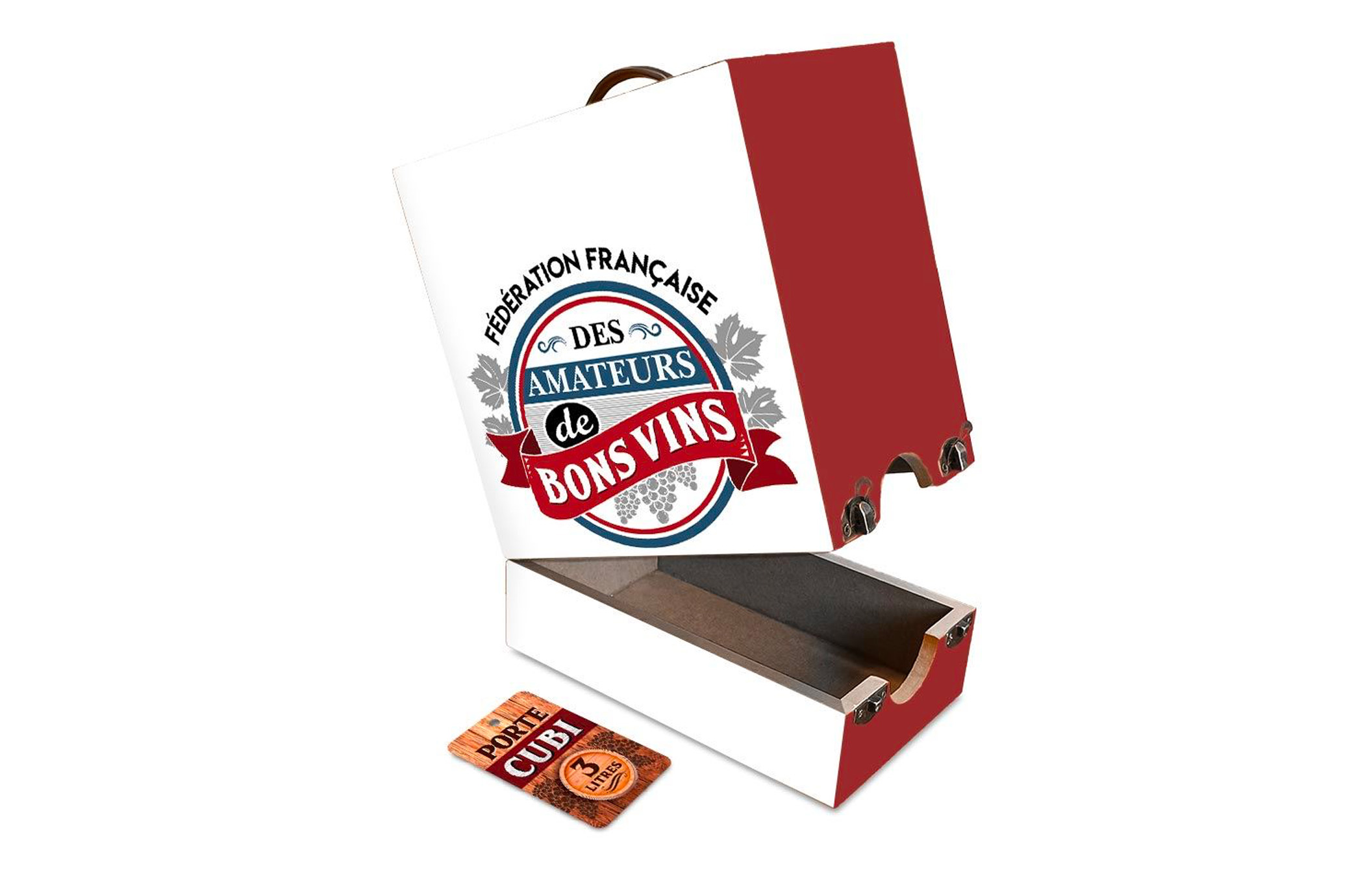 Porte cubi "amateurs bons vins"