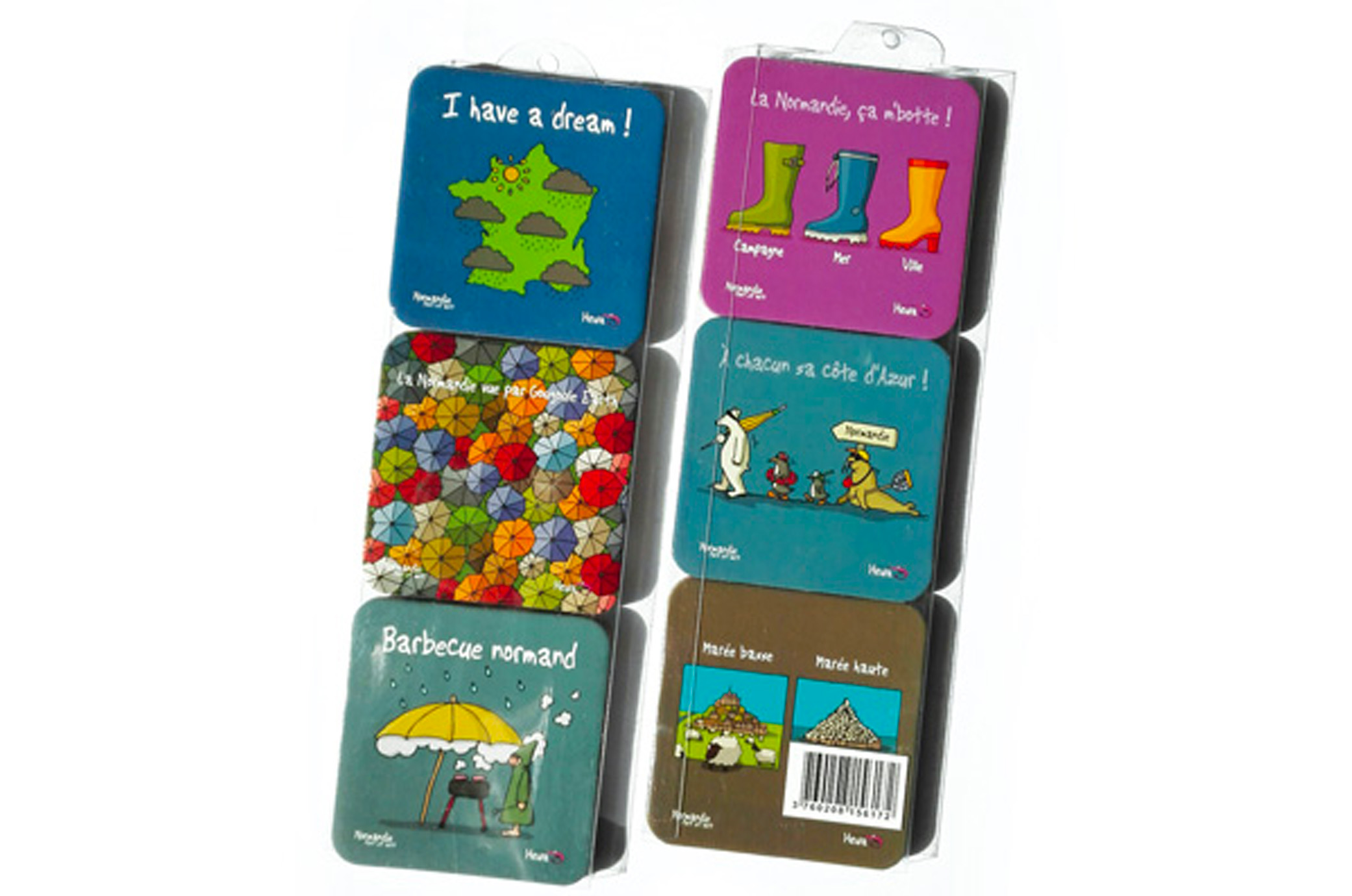 Lot 2 de 6 sous-verres