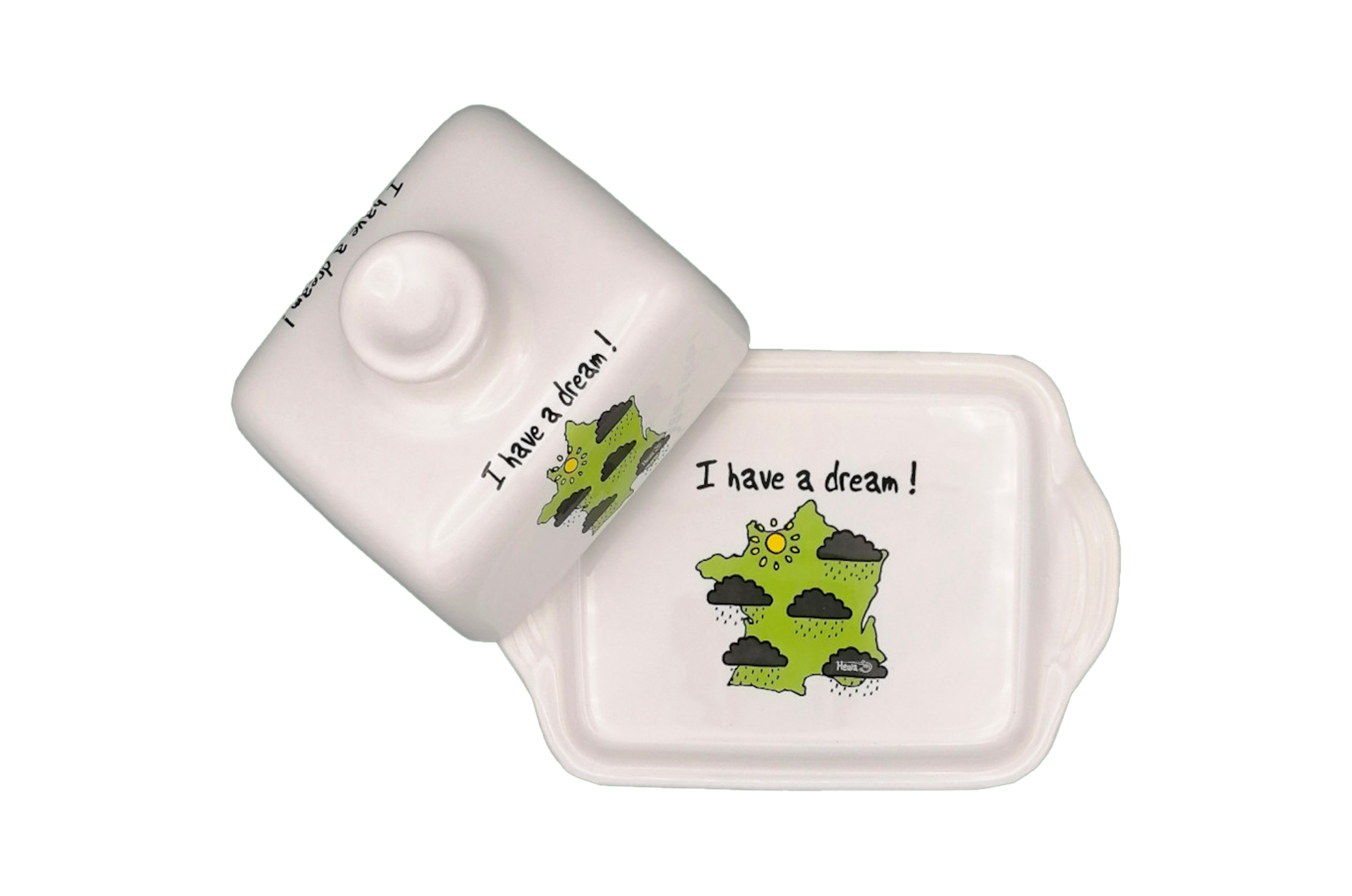 Beurrier rectangle HEULA - Carte de France - Dream