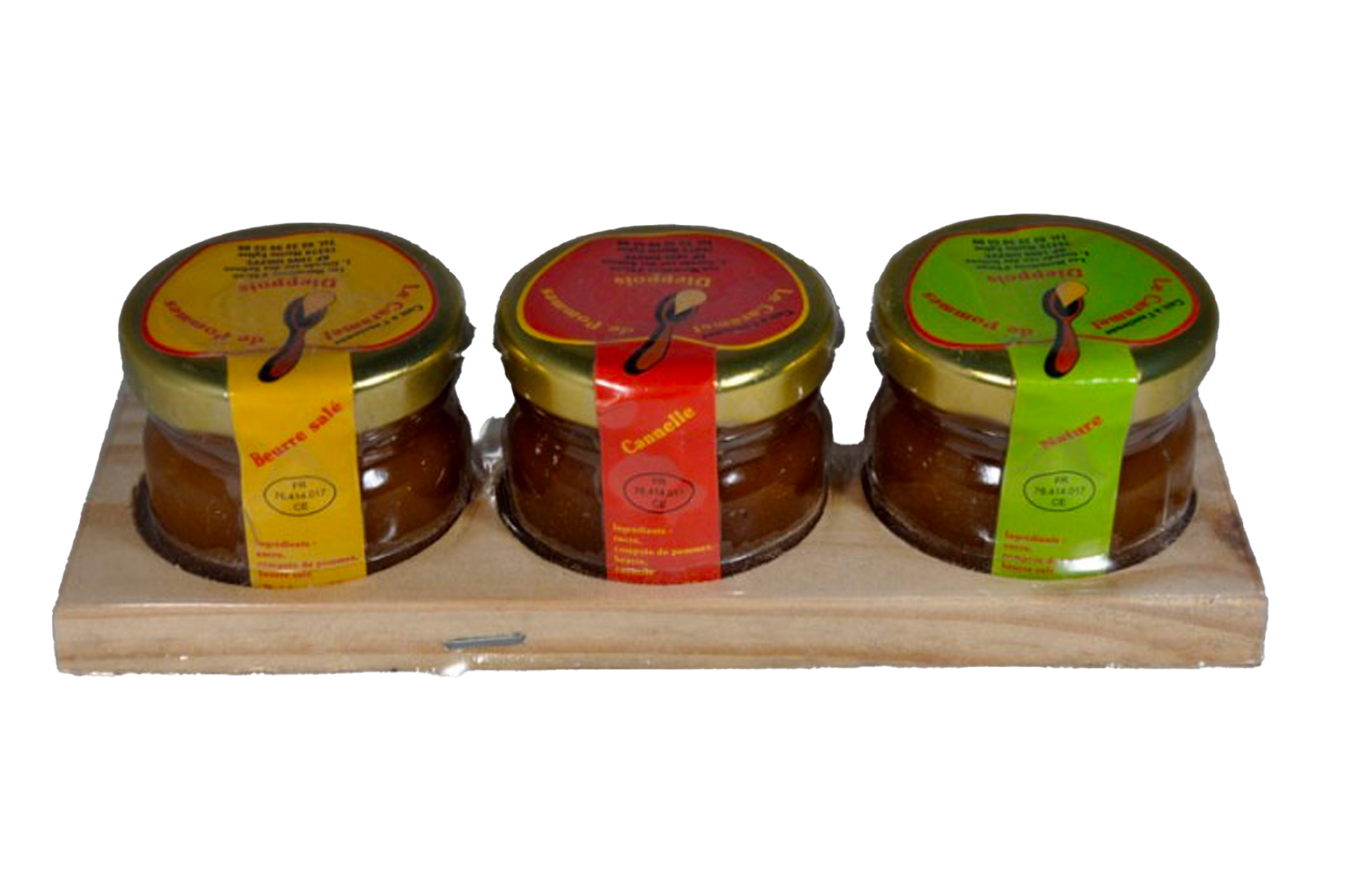 Lot de 3 caramels de pommes Dieppois 3x25g